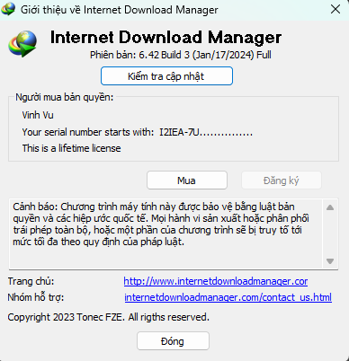 Internet Download Manager (IDM) - Trọn đời photo review